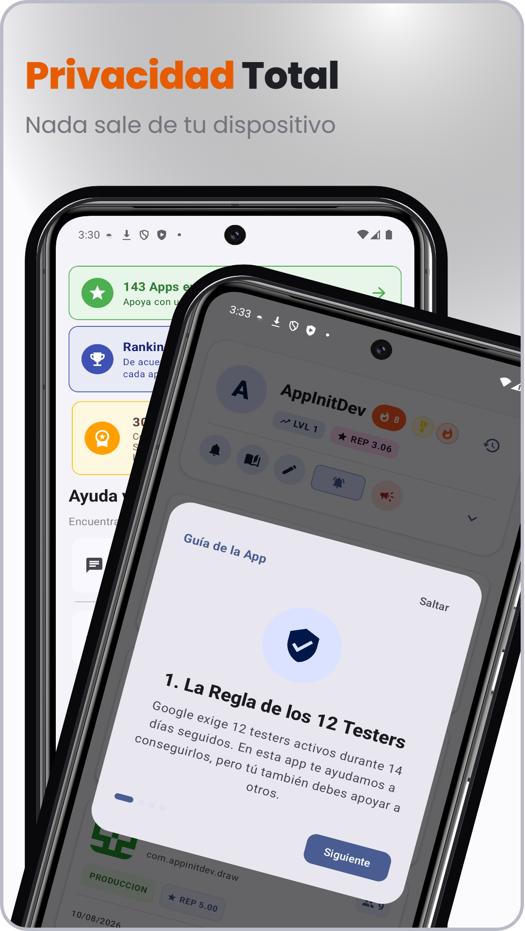 Captura de TesterApp: Pruebas Beta App